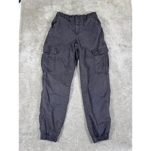 American Eagle Womens Gray Cargo Jogger Pants Size 4 Regular Stretch Cotton